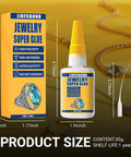 Clear Jewelry Glue For Accessories Quick Dry Cyanoacrylate Adhesive 30g 1.05oz bottle with yellow cap and dropper