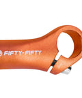 Orange Aluminum MTB Bar Ends For Mountain Bikes, Lightweight 6061 T6 Handlebar Extenders With Ergonomic Bend, Durable End Caps