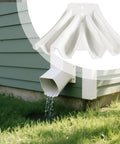 Heavy Duty Downspout Diverter Extension For Rain Drainage Keeps Foundations Dry And Yard Clean Gutter Water Redirector installed