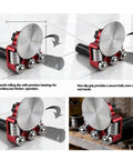 Sheet Metal Roller Break Bender for Roofing and Fabrication Manual High Carbon Steel Bending Tool with easy detachable disc