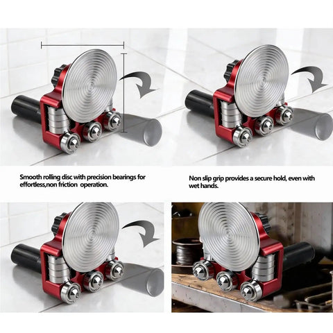 Sheet Metal Roller Break Bender for Roofing and Fabrication Manual High Carbon Steel Bending Tool with easy detachable disc