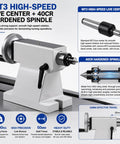 Tailstock MT3 Pro Grade 50mm Travel For CNC Machining Mold And Medical Part Production with sub micron precision and spindle.