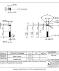 Pack Of 3 Grade 5 Titanium Socket Head Cap Screws 3/8-16 X 2-3/4 UNC detailed specifications diagram.