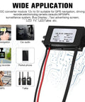 Image of 12V To 5V USB Buck Converter Module For Cars, 3A Regulator Power Adapter With USB Output, showing application uses.