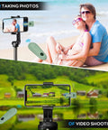 Image showcasing RF Remote Page Turner Clicker For Kindle Paperwhite Scribe Oasis And Tablets Green Hands Free Reading Accessory With Camera Trigger For Phone And Tablet Video Recording used for taking photos and video shooting outdoors.