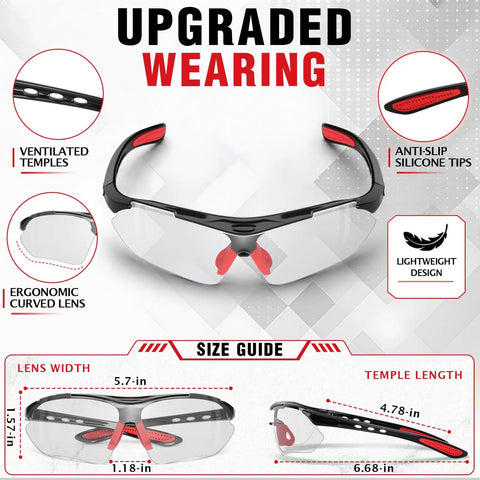Top Shelf ANSI Z871 Safety Glasses For Trade Workers Featuring Tough As Nails Scratch Resistance And UV400 Eye Protection with ergonomic design.