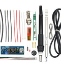 DIY Soldering Iron Station Kit With Adjustable Temperature Control And LED Digital Display, T12-K Tip, Full Accessories Bundle