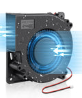 Heavy Duty IP67 120mm Blower Fan With Dual Ball Bearings 12V DC Brushless 5 Inch 2 Pin High Airflow Weather Resistant Design