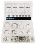 210 Pcs 304 Stainless Steel External C Clips Set for Shafts and Cylinders 8mm to 36mm Retaining Snap Ring Assortment Kit