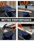 Heavy Duty 6 Pack 4 Inch Magnetic Bench Vise Soft Jaws Pads on bench vise, securing various materials for precise work.