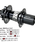 Rugged 32 Hole Rear MTB Hub 5x141mm Quick Release With 6 Bolt Disc Mount HG Compatible For Shimano 8-10 Speed And SRAM 8-10