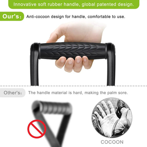 Hand gripping D Handle For Cable Machines Built Tough Aluminum Grip With Non Slip Surface 360 Degree Swivel