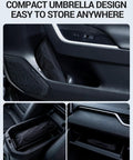 Custom Fit Windshield Sun Shade Umbrella For Honda Odyssey 2018 Through 2026 LX EX EX-L Touring Elite Minivan stored in compact spaces.