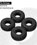 XHX 0.7 Inch Pin Tires 40x14mm For 1 To 30 Scale Axial SCX30 RC Car With Soft Sticky S5 Compound And Silicone Rubber Inserts TI07 40 14