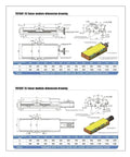 Detailed dimension drawings of Smooth As Butter Heavy Duty Cnc Lead Screw Linear Guide Electric Slide Module for precision lab projects.