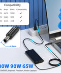 130W 4.5mm Tip Laptop Charger For Dell XPS 15 And Precision Laptops Plus Inspiron And Vostro Power Adapter Cord DA130PM130