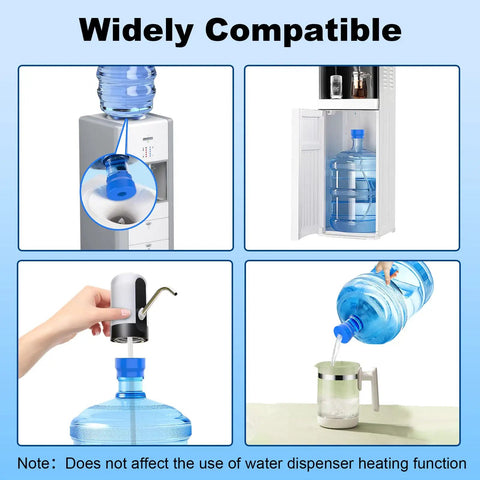 3 Pack Reusable Food Grade Silicone Water Jug Cap for 3 and 5 Gallon Jugs shown in different water dispenser setups.