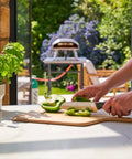 Heavy Duty 14 Inch Bamboo Pizza Peel And Wooden Spatula Paddle For Backyard Cookouts Smooth Launch Slide Design used with fresh ingredients.