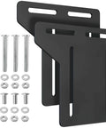 Heavy Duty 2 Pack Full To Queen Bed Conversion Kit With Sturdy Steel Headboard Brackets For Metal Frames including bolts and nuts.