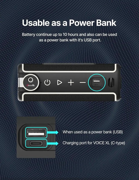 Magnetic Golf GPS Speaker With 20W Woofer And 10W Tweeter, USB and C-type ports, usable as power bank, 10 hour battery