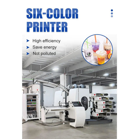 Multi Color Plastic Cup Printer For Cylindrical Drinkware, Graphic Decoration Machine For Bubble Tea Cups, Juice Shop Packaging