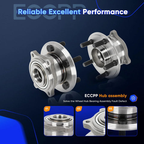 Rear Wheel Hub Bearing Assembly Drop In Replacement For 2015 2021 Chrysler 300 Challenger Charger 5 Lug OE Quality 512555