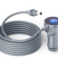Premium 3 In 1 Car Power Hub Delivering Sweet 63W Dc Juice Alongside Blazing Pd Usb C And Qc3 Usb A Ports lengthening grey car adapter with display.