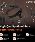 14 Piece Front Lower Control Arm Suspension Replacement Kit For Toyota Camry 2007 2011 USA Built Models Only Includes Front Lower Arms Bushings Ball Joints And Hardware For Quick Easy Install showing components.