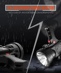 Rechargeable Spotlight With 14400mAh Battery, handheld LED floodlight, night view, IP44 waterproof and impact resistant