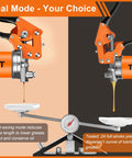 8000 PSI Pistol Grip Grease Gun Kit With Adjustable Pressure Beefed-Up Heavy Duty Pro Grade Tool dual mode feature demonstration
