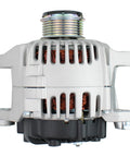 Front view of No Fuss High Output Alternator For Hyundai Sonata 2.4L 2010 2013, Hyundai Tucson 2.0L 2011 2012, Hyundai Tucson 2.4L 2010 2013