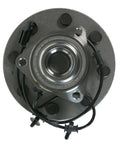 Front Wheel Bearing And Hub Assembly For 2006 2007 2008 2009 Dodge Ram 1500 2500 3500 Rwd, showing top view with bolts and wiring.