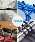 Various uses of Heavy Duty 150 Pack 8 Inch Black Zip Ties With 40 Lbs Tensile Strength Self Locking Nylon Cable Ties
