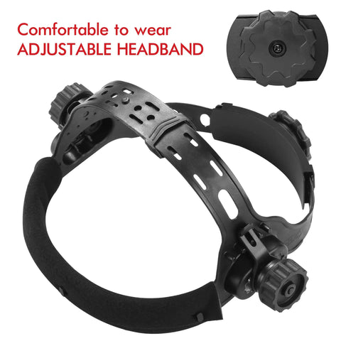 Adjustable headband for Solar Powered Auto Darkening Welding Helmet With Wide Shade 9 To 13 For TIG MIG ARC Welds