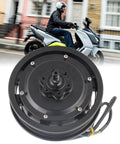 10 Inch Brushless Disc Brake Hub Motor 1200W 1250RPM IP54 Rated For Electric Scooters And Motorcycles, close-up view