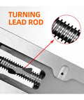 4-Inch Heavy Duty Flat Vise For Milling Machine With Integrated Fixed Corner And Smooth Finished Surface showing detailed turning lead rod.