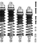 Beefy 4Pcs Aluminum Front And Rear 1:10 RC Shock Set, Drop In Replacement For AR330550 AR330551, Pre Oiled And Ready To Roll