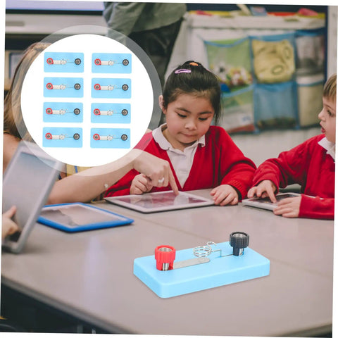 Children in classroom using 8 Piece Lamp Socket Science Experiment Kit for DIY Light Bulb Holders and Electromagnet Projects