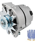 Beast Mode One Wire Alternator for General Motors Platforms fits Buick and Chevy models with a clear view of metal finish and attached pulley.