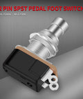 2-pin SPST pedal foot switch showing detailed view of 13 Piece SPST Momentary Soft Touch Foot Switch For Guitar Effects Pedals Normally Open