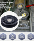 Top Tier GX20286 And GX20287 Grass Mower Belt V Idler Pulley Kits That Are Totally Compatible With John 102 To D170 Models For A Smooth Ride, black mower idler pulley on tractor deck