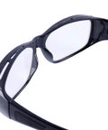 Lead Glass X-Ray Safety Glasses With 0.75mm Pb Lenses, Fog Free AR Coated Eyewear, side view of nylon frame