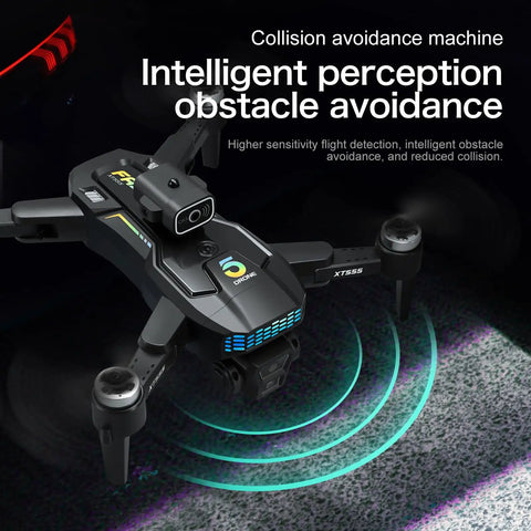 Dope 4K EIS Camera Drone With 4.5 Inch HD Controller Screen And 60 Minute Flight Time For Beginners, obstacle avoidance feature.