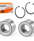Two steel rear wheel bearings with retaining rings and ZOZOYE box