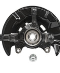 Two Piece Front Steering Knuckle Replacement Kit For 2009 To 2013 Toyota Corolla Matrix, Includes Front Steering Knuckles And Wheel Bearing Hubs Assembly, Direct Fit, Easy Install front view