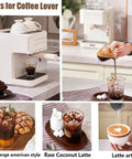 Touchscreen Espresso Coffee Machine Featuring Built In Milk Frother Semi Automatic Brewer And High Pressure Pump For No Brainer Cafe Shots And Smooth Sips Daily preparing iced coffee drinks with latte art.