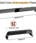 Magnetic Air Deflector for Duct Vents 10 to 14 Inch Adjustable Fits Floor Wall and Ceiling Registers in solid plastic