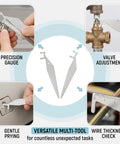 Two Piece Door Opener Tool Shove Knife For Firefighters Pro Grade Heavy Duty Rescue Gear ergonomic multi-tool uses