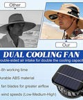 Comparison between traditional hat and Wide Brim Solar Fan Sun Hat For Men And Women, UPF 50 Plus UV Protection, Built In Cooling Fan