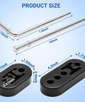 Heavy Duty Exhaust Hanger Kit With Removal Tool For Cars Trucks And SUVs 17 Piece Universal Rubber Muffler Hanger Replacement Includes 10 Inch Straight Rods 7.6 Inch 90 Degree Bent Rods And 2 Hole And 4 Hole Insulated Mounts